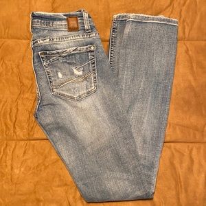 BKE Stella mid-rise straight leg jeans